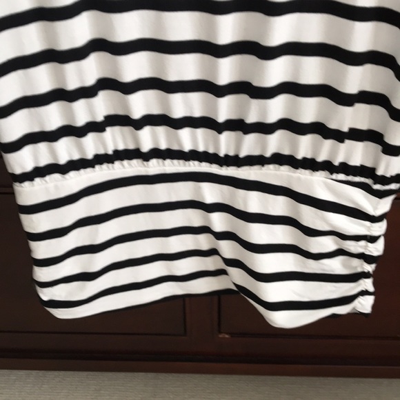 WHBM Nautical Boatneck 3/4 Sleeve Striped Top XS - Picture 5 of 14